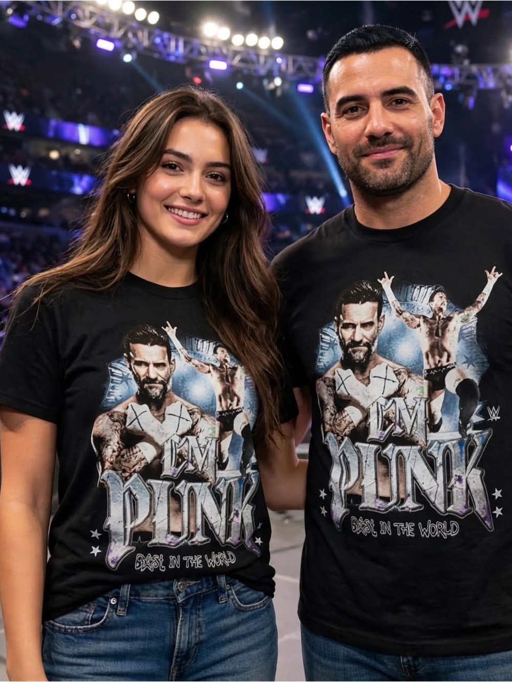NWT WWE CM Punk The Best In The World Graphic Tee - Black XXL